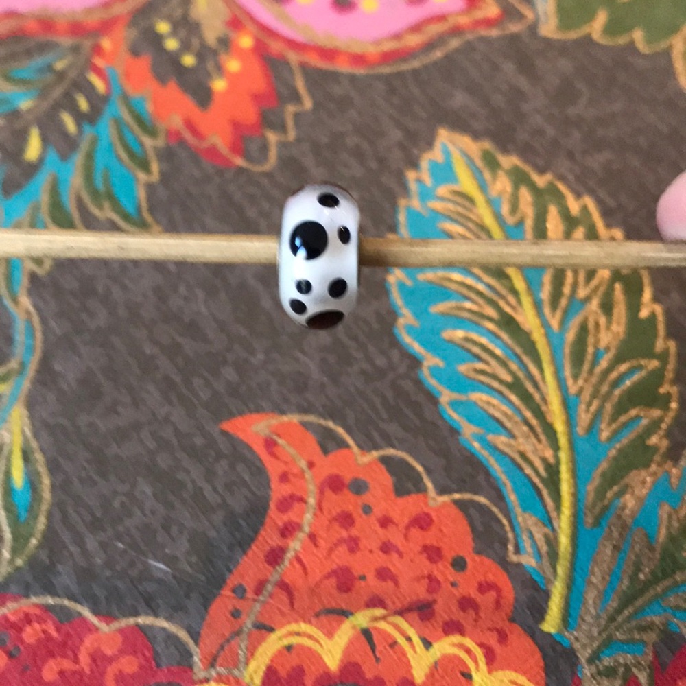 Troll Bead-RETIRED Authentic-Black Spot